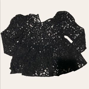Zara Lace Blouse small, black